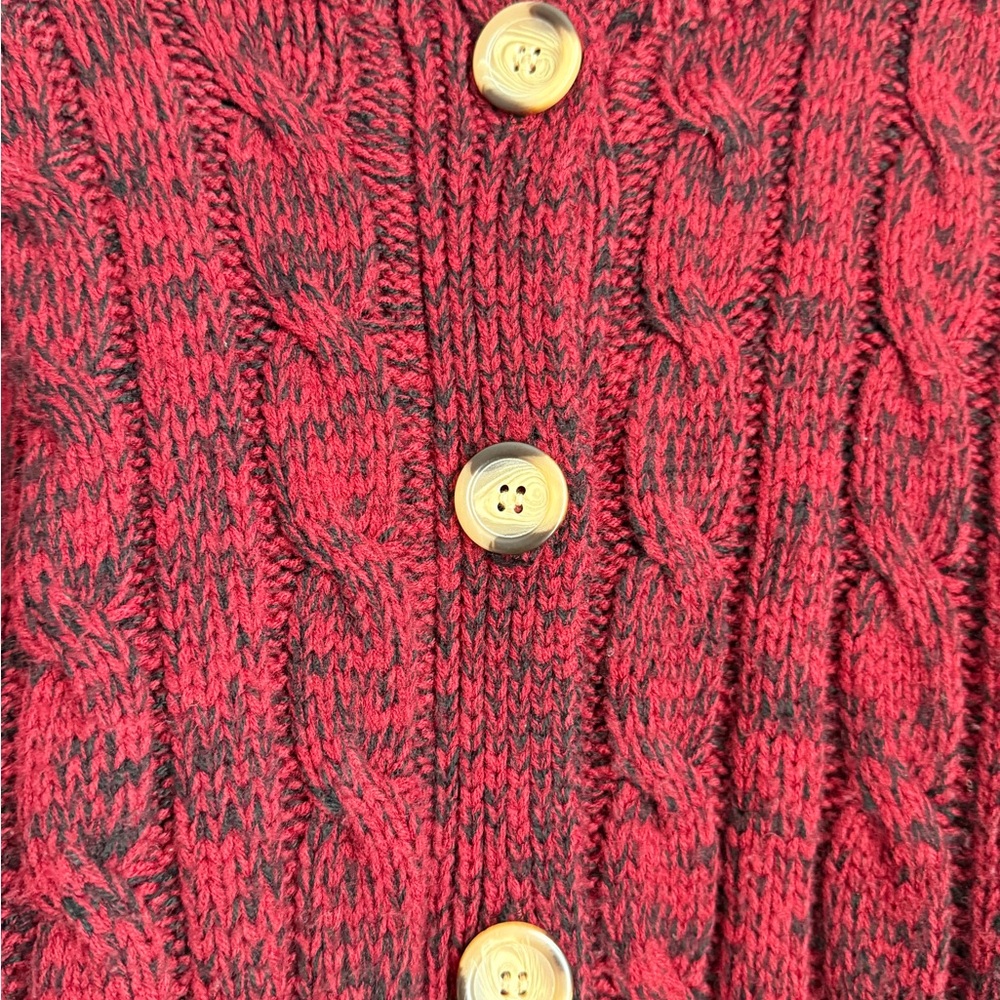 Carolyn Taylor Red Button-Up Cardigan - Picture 4 of 9